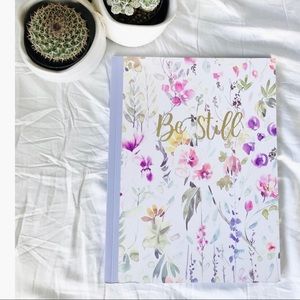 “Be Still” Floral Notebook
